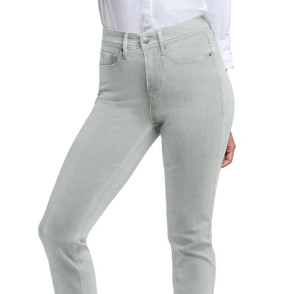 NYDJ Curves 360   SLIM Straight Ankle Jean BEIGE 26s $109 Petite Short NEW - Picture 6 of 13